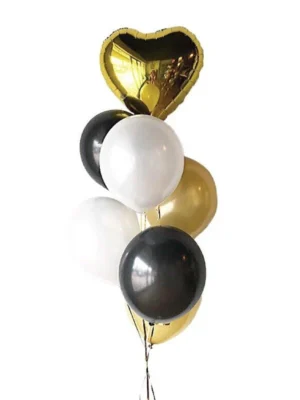 Classic Gold Latex Balloon Bunch