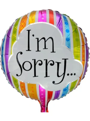 I Am Sorry Foil Balloon 18 Inch 1008