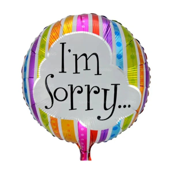 GrannyDoris-IAmSorryFoilBalloon.08 I Am Sorry Foil Balloon 18 Inch 1008
