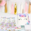 Rainbow Unicorn Loot Bags for Birthday 10Pcs