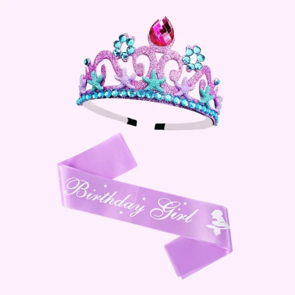 Purple Mermaid Birthday Crown