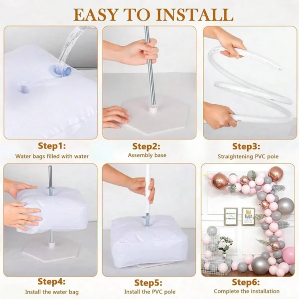 Reusable Metal Balloon Stand Set