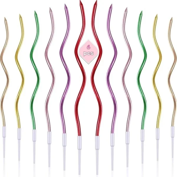 Twisty Birthday Spiral Cake Candles