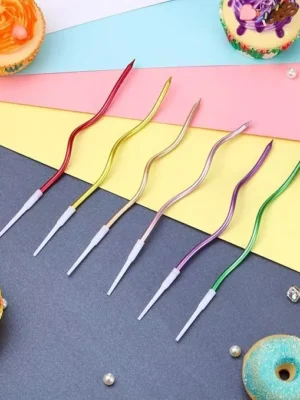 Twisty Birthday Spiral Cake Candles