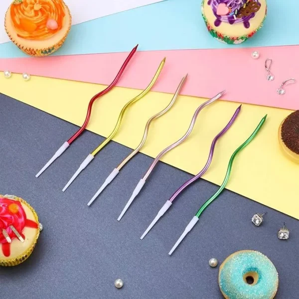 Twisty Birthday Spiral Cake Candles