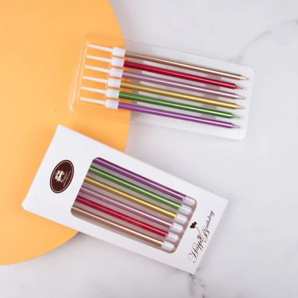 Multi Colored Birthday Cake Candles