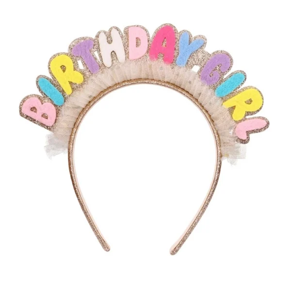 Colorful Birthday Lace Headband