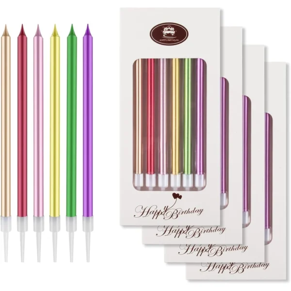 Multi Colored Birthday Cake Candles