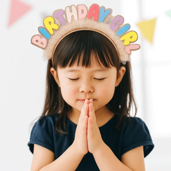 Colorful Birthday Lace Headband