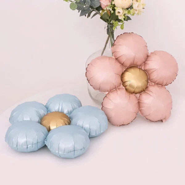 Flower Shape Pastel Ballon 4Pcs Set