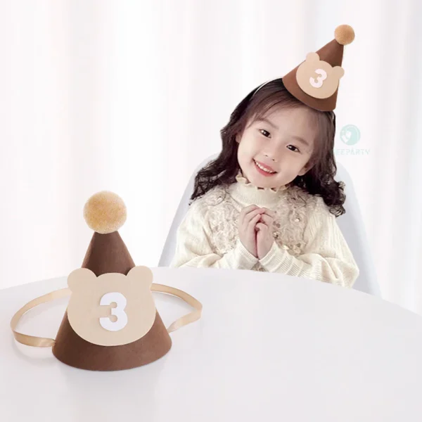 Fabric Number Birthday Hat