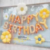 Daisy Print Latex Balloon Set 10pcs