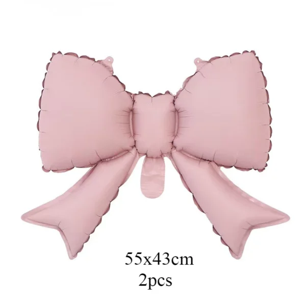 40inch Pink Matte Bow Foil Balloon 2pcs