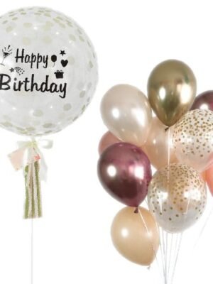 Birthday Deluxe - Helium Balloons Bouquet